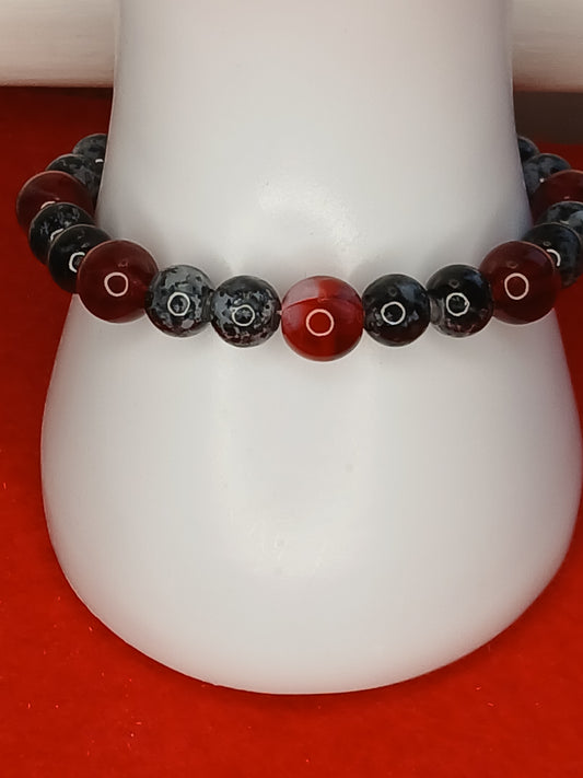 Black beaded