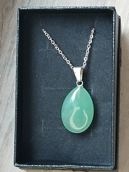 Green teardrop