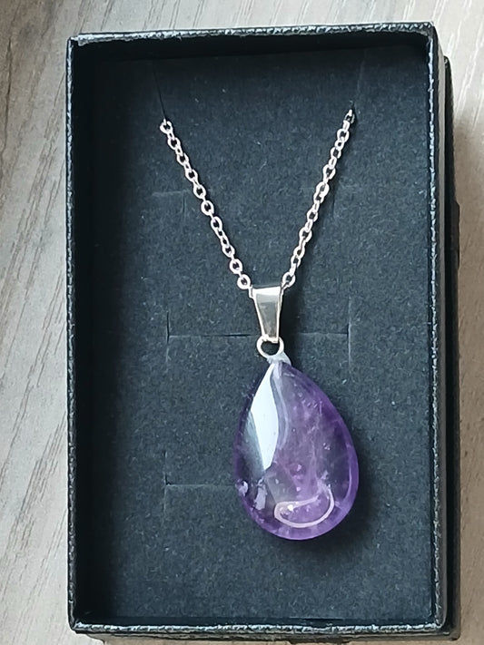 Purple teardrop