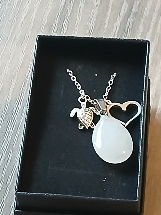 White teardrop