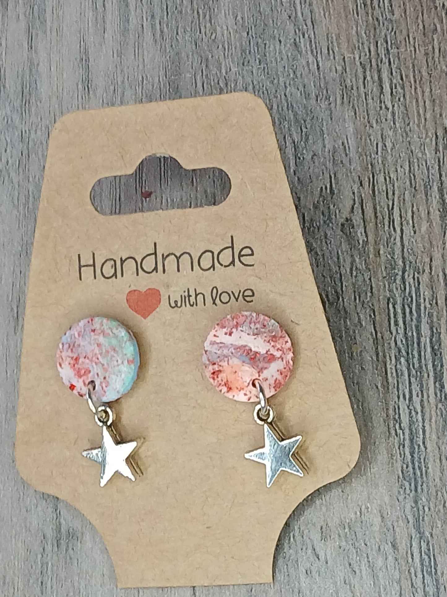 Dangle charm studs