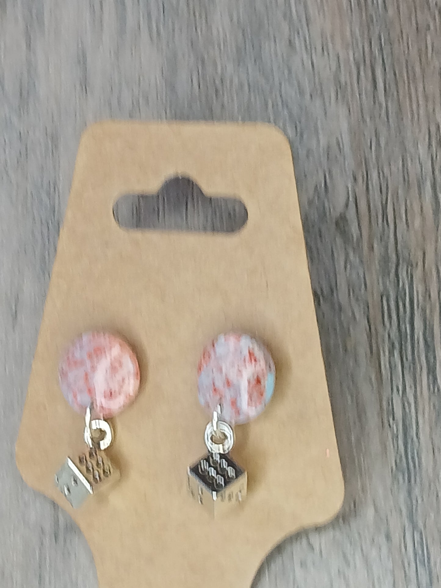 Dangle charm studs